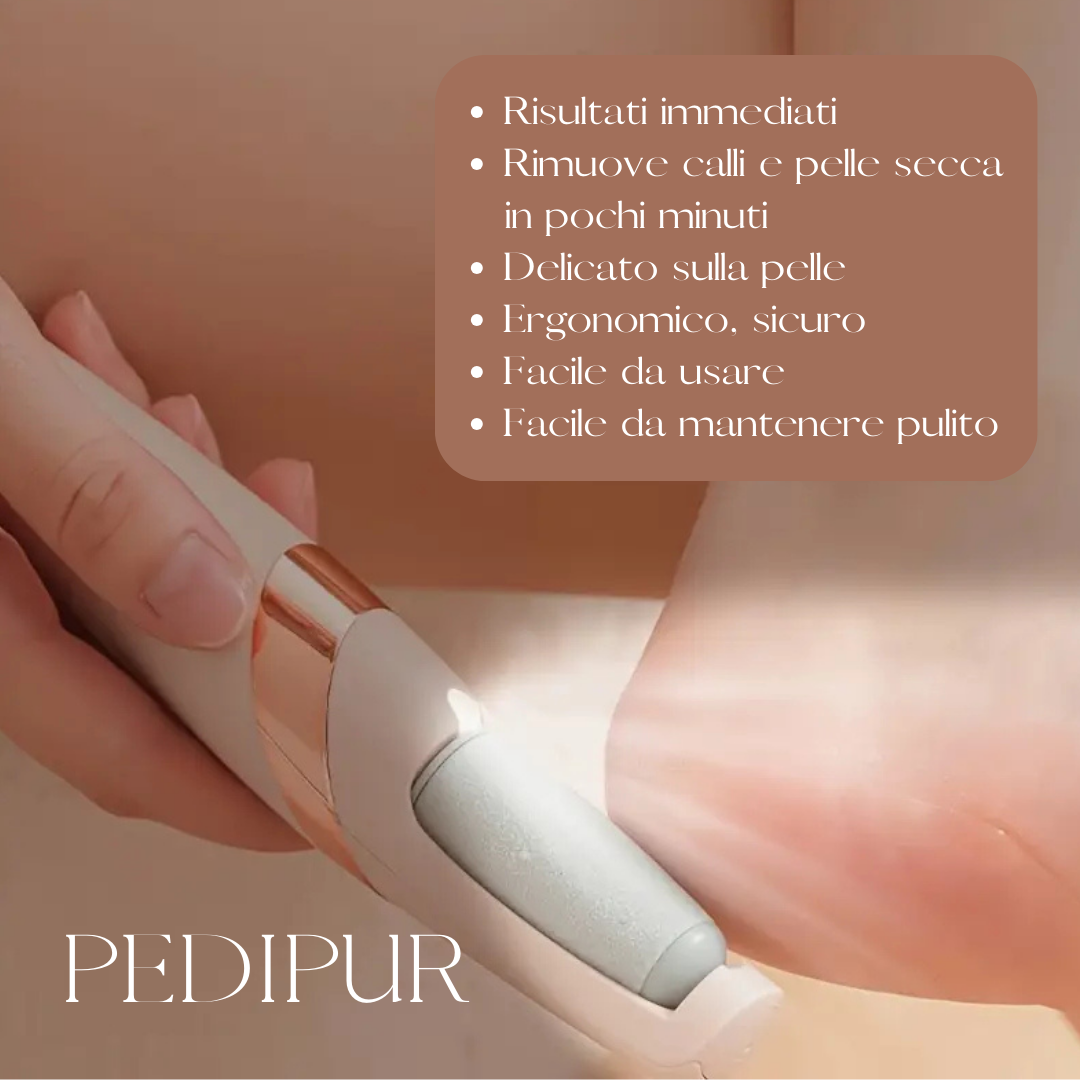 PEDIPURE - Kit Esfoliante Elettrico per pedicure