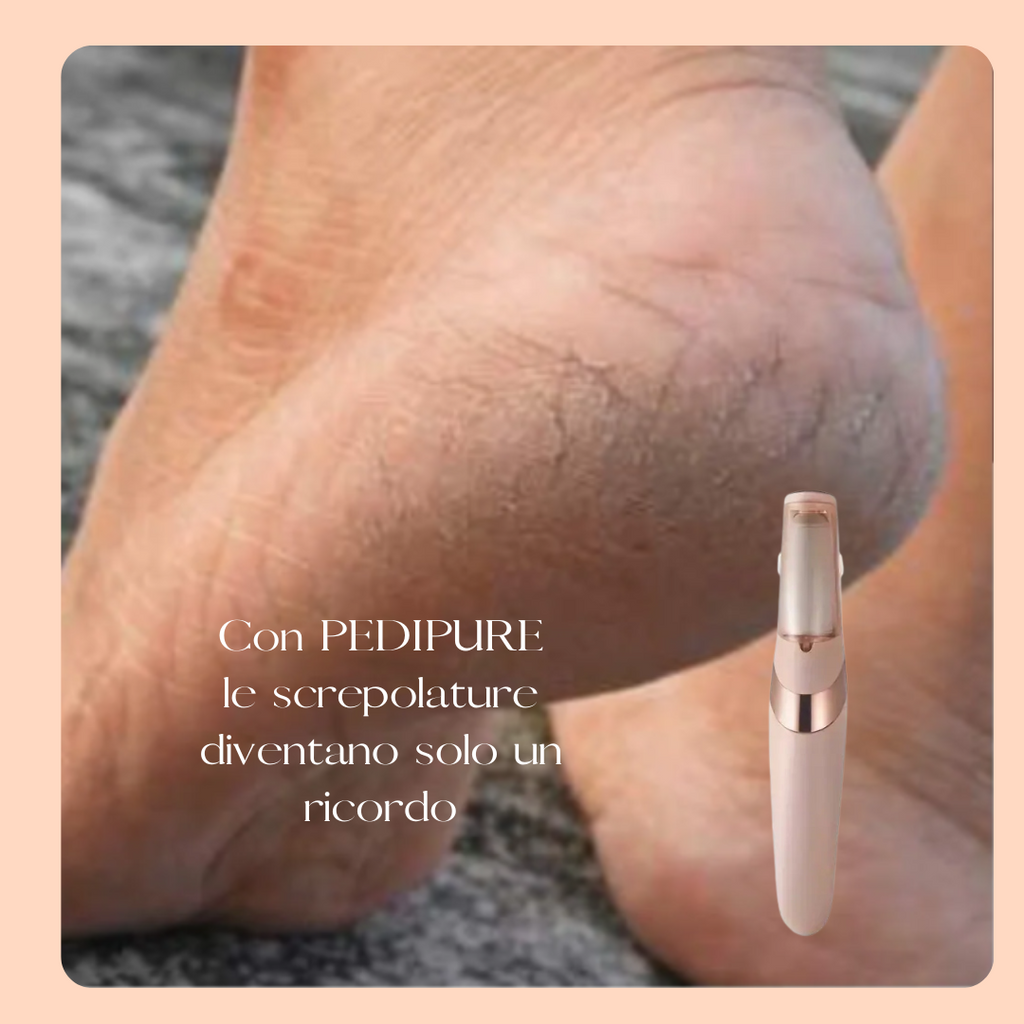 PEDIPURE - Kit Esfoliante Elettrico per pedicure