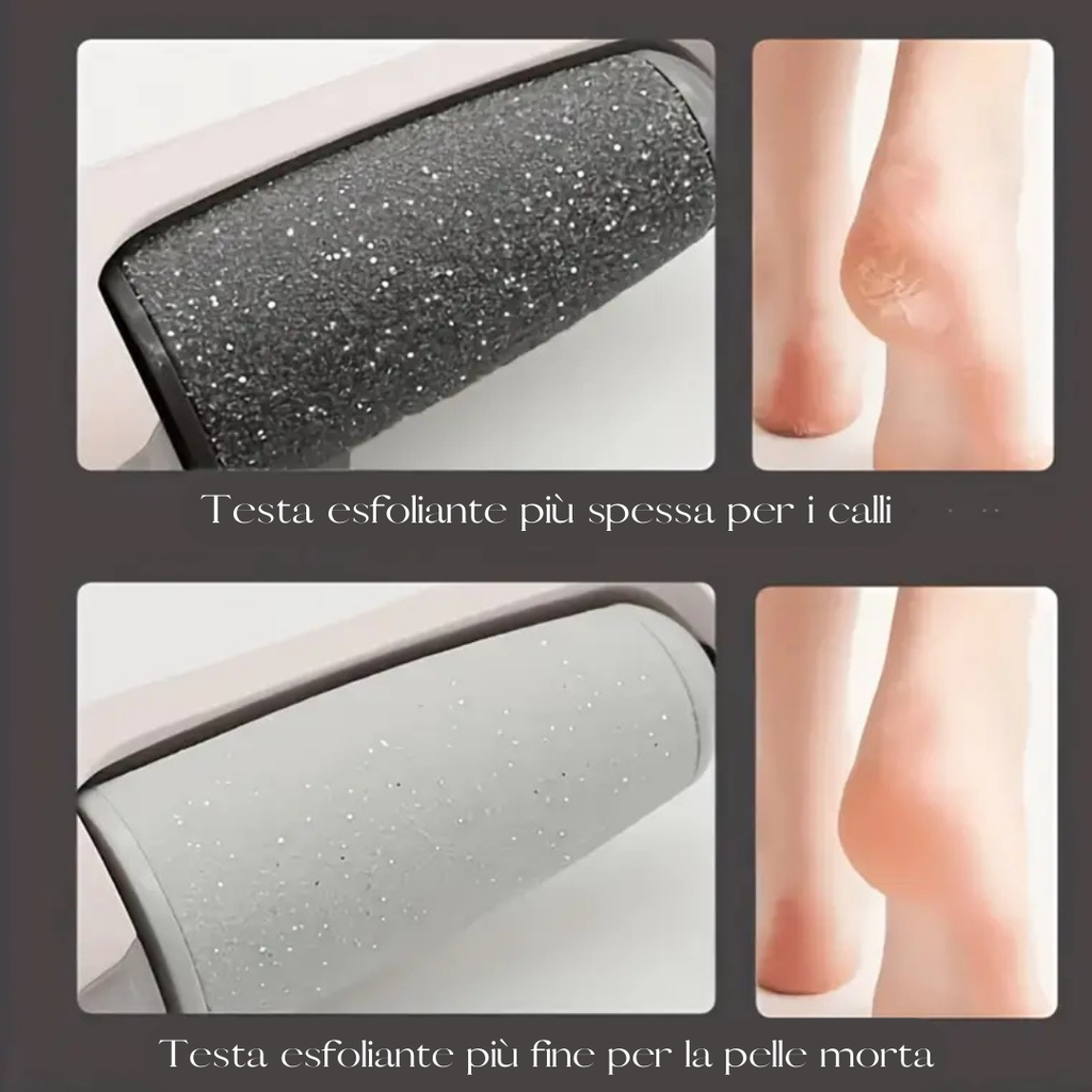 PEDIPURE - Kit Esfoliante Elettrico per pedicure