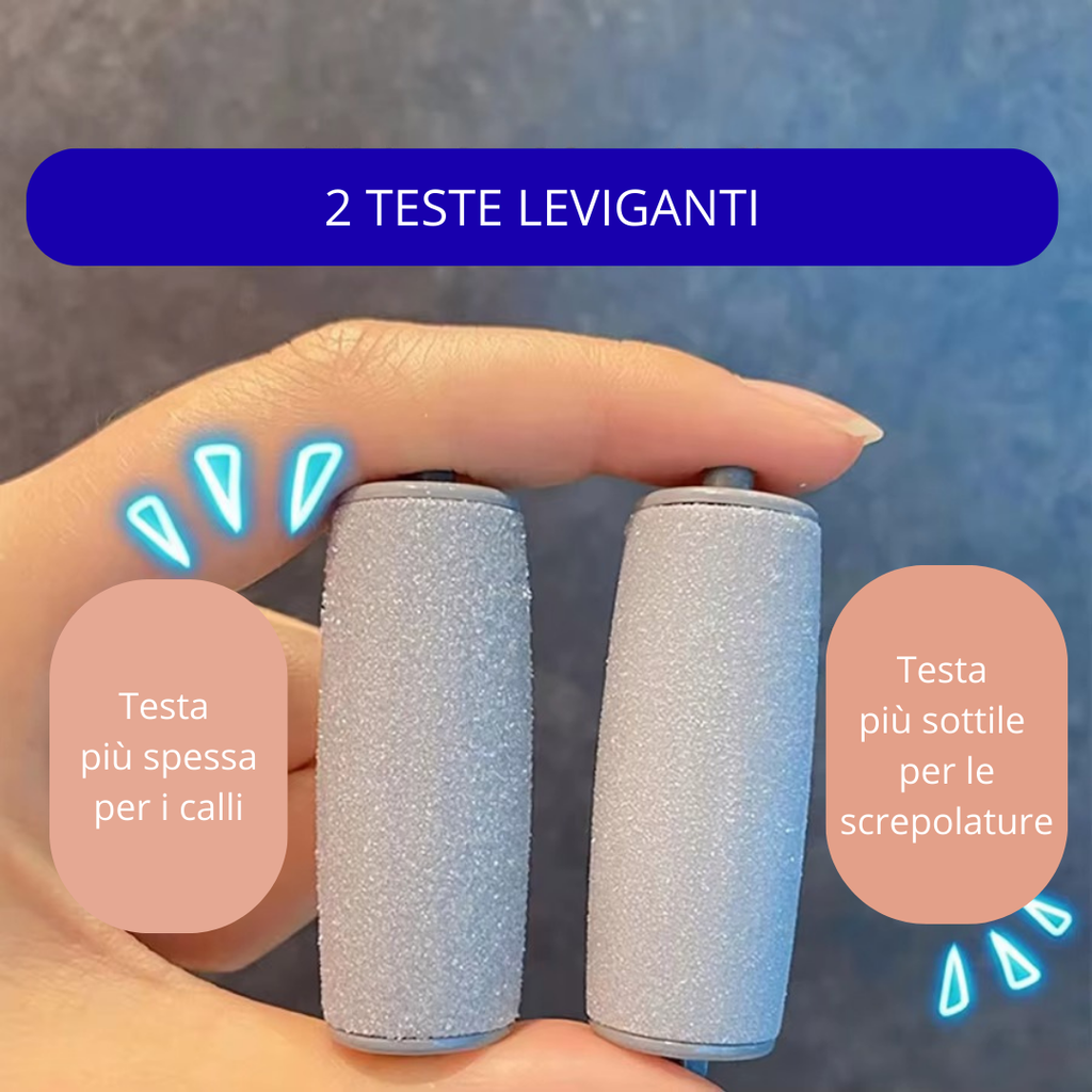 PEDIPURE - Kit Esfoliante Elettrico per pedicure
